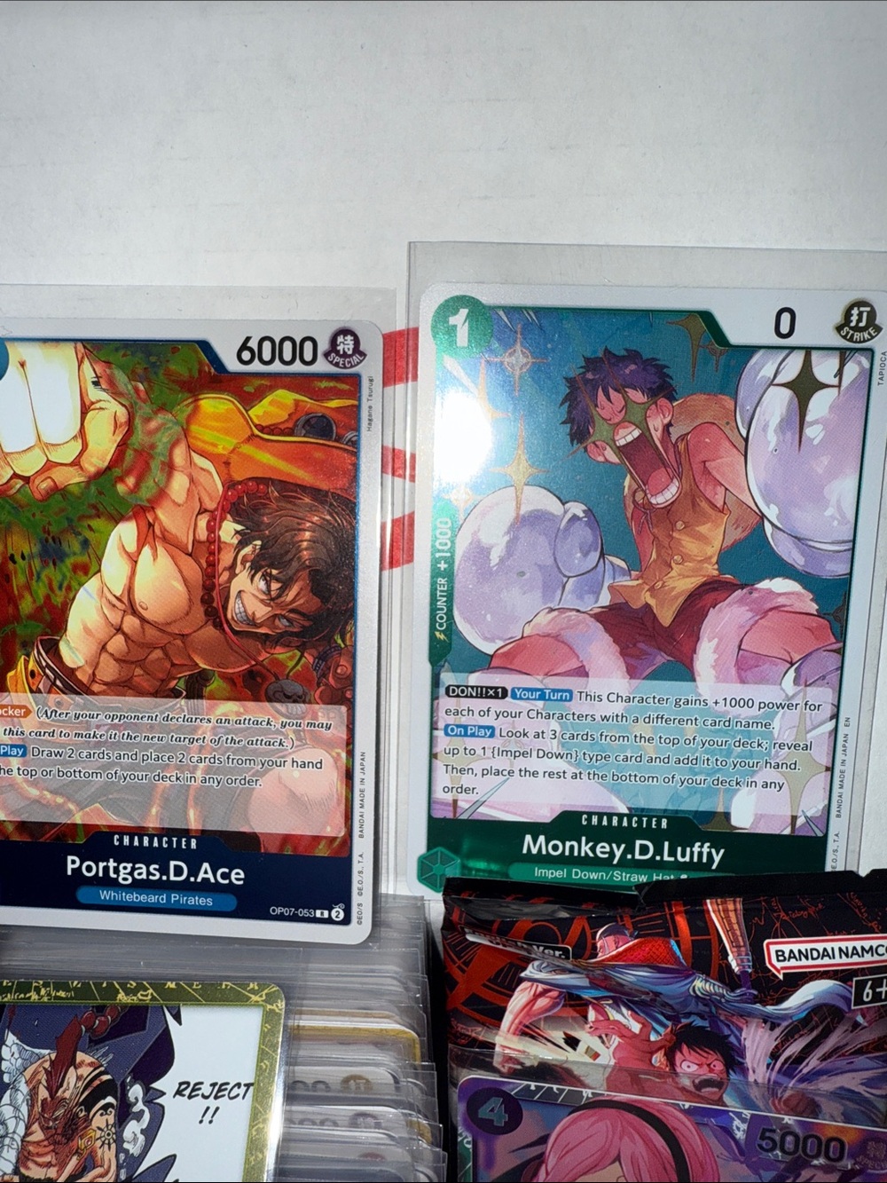 One Piece Trading Card - Green Monkey.D.Luffy & small box of cards - Picture 2 of 4